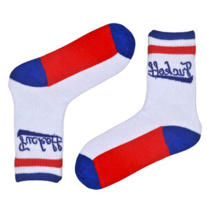 Renkli F*ck Off Yazılı Desenli Çorap