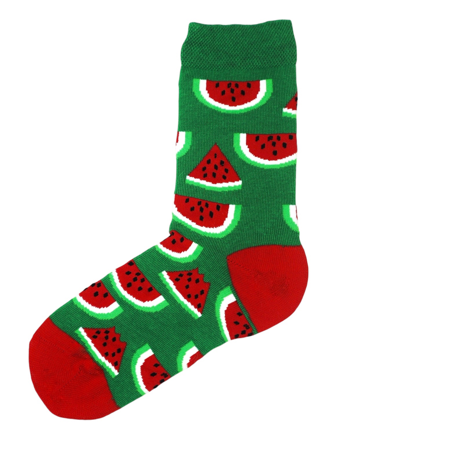 Yeşil Karpuz Dilim Desenli Çorap - Görsel 2