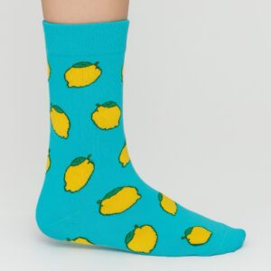 Mint Limon Desenli Çorap