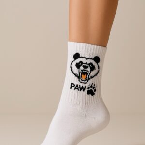 Panda Paw Desenli Çorap